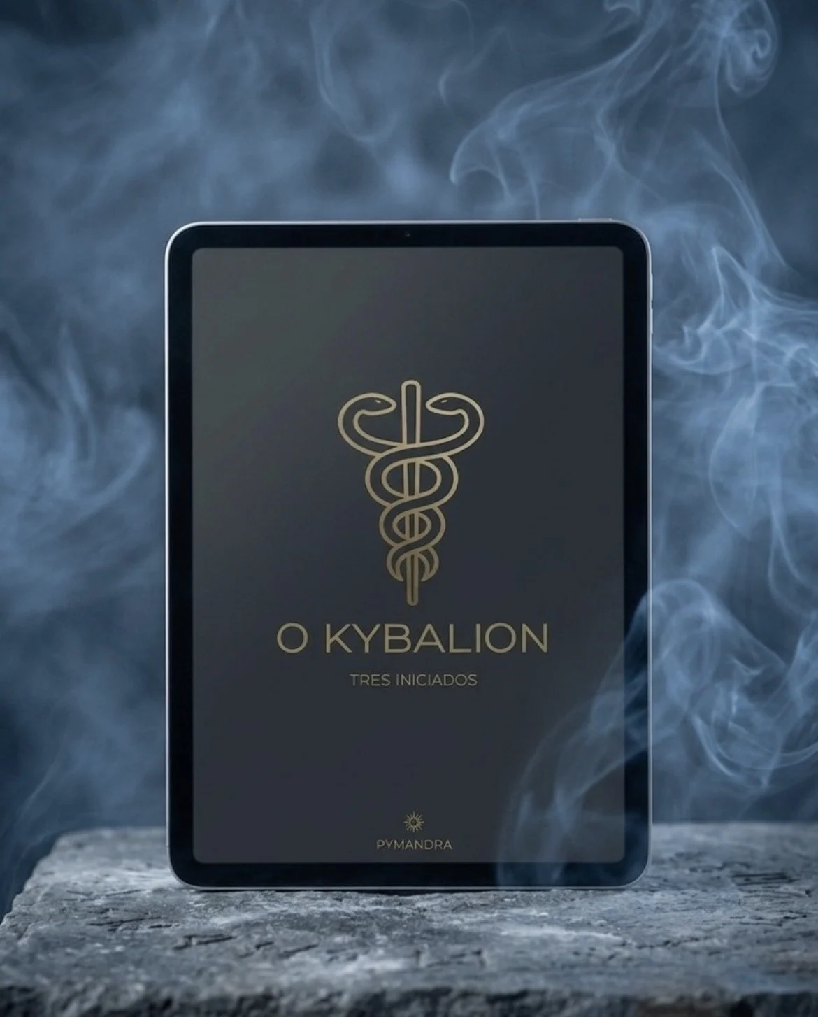 Capa do ebook O Kybalion dos Três Iniciados, edição Pymandra, filosofia hermética em português europeu