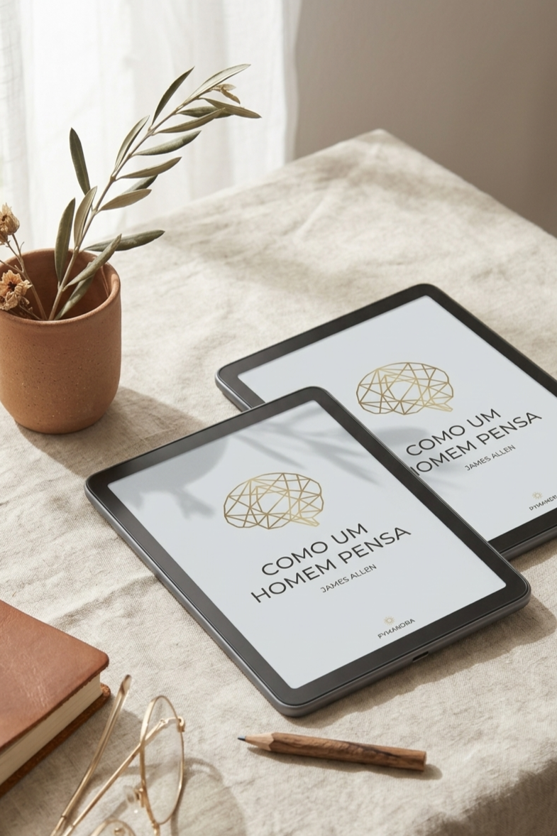 Ebooks da Pymandra — "Como um Homem Pensa" e outros títulos de filosofia e espiritualidade em português