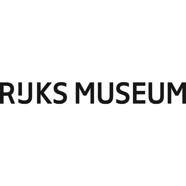 Logo van het Rijksmuseum, bestaande uit een zwart vierkant met een witte ontdekkerstern en teksten 'RJKS MUSEUM'.