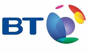 BT logo with stylized colorful overlapping shapes