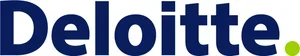 Deloitte logo with blue text and a green dot