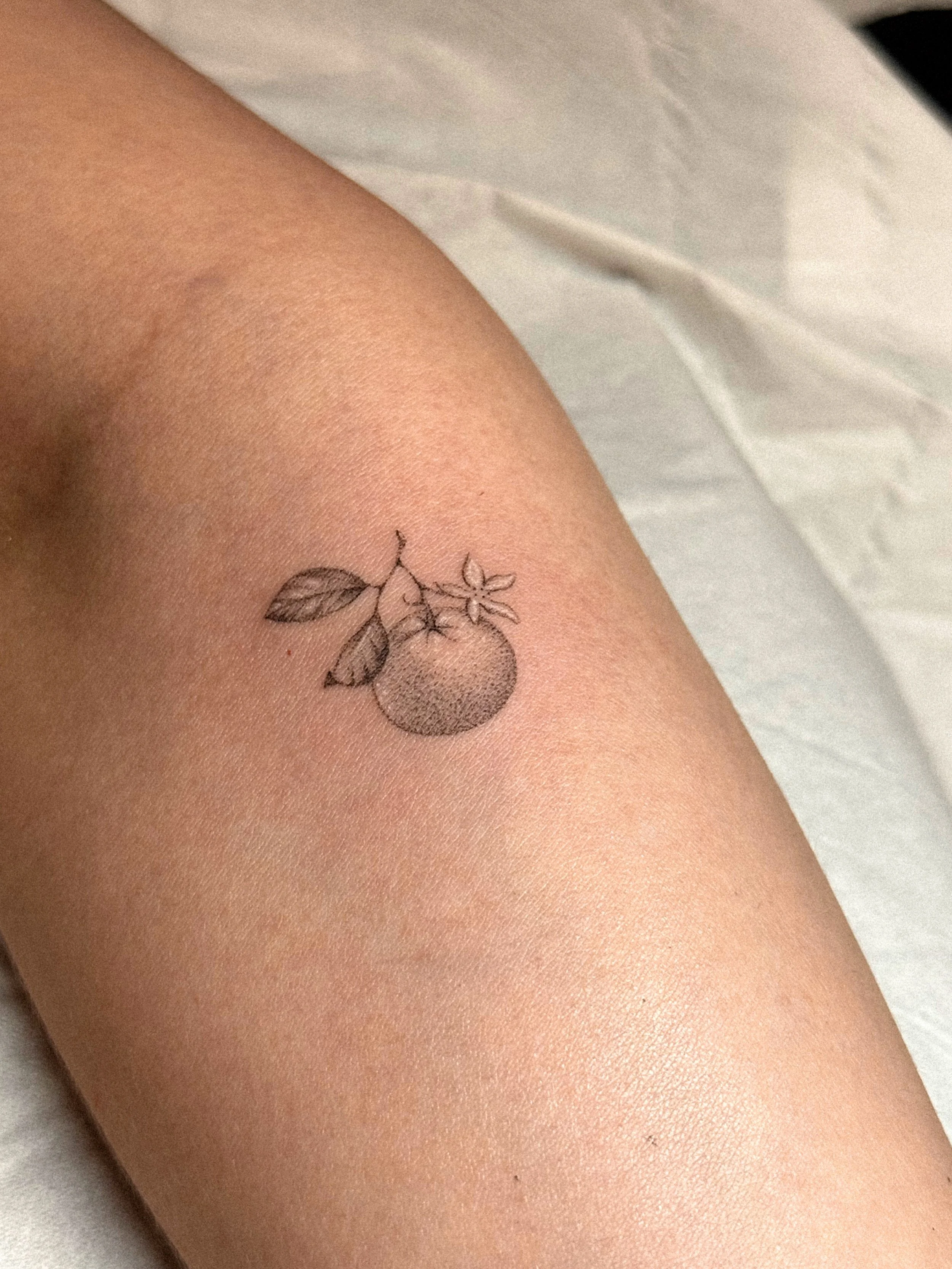 Lovely, juicy feelings of summer, abundance and fertility. I&rsquo;ve been asked to tattoo lots of fruits and berries over the years and I really love it, it&rsquo;s a challenge to get the textures right, it&rsquo;s hard to make an orange look like a
