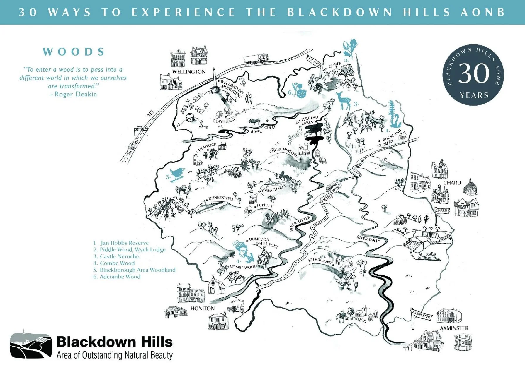 Blackdown Hills National Landscape 30 Ways... Engagement Maps