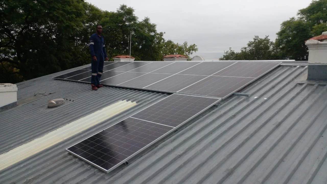 Solar Panels installed on IBR Roof