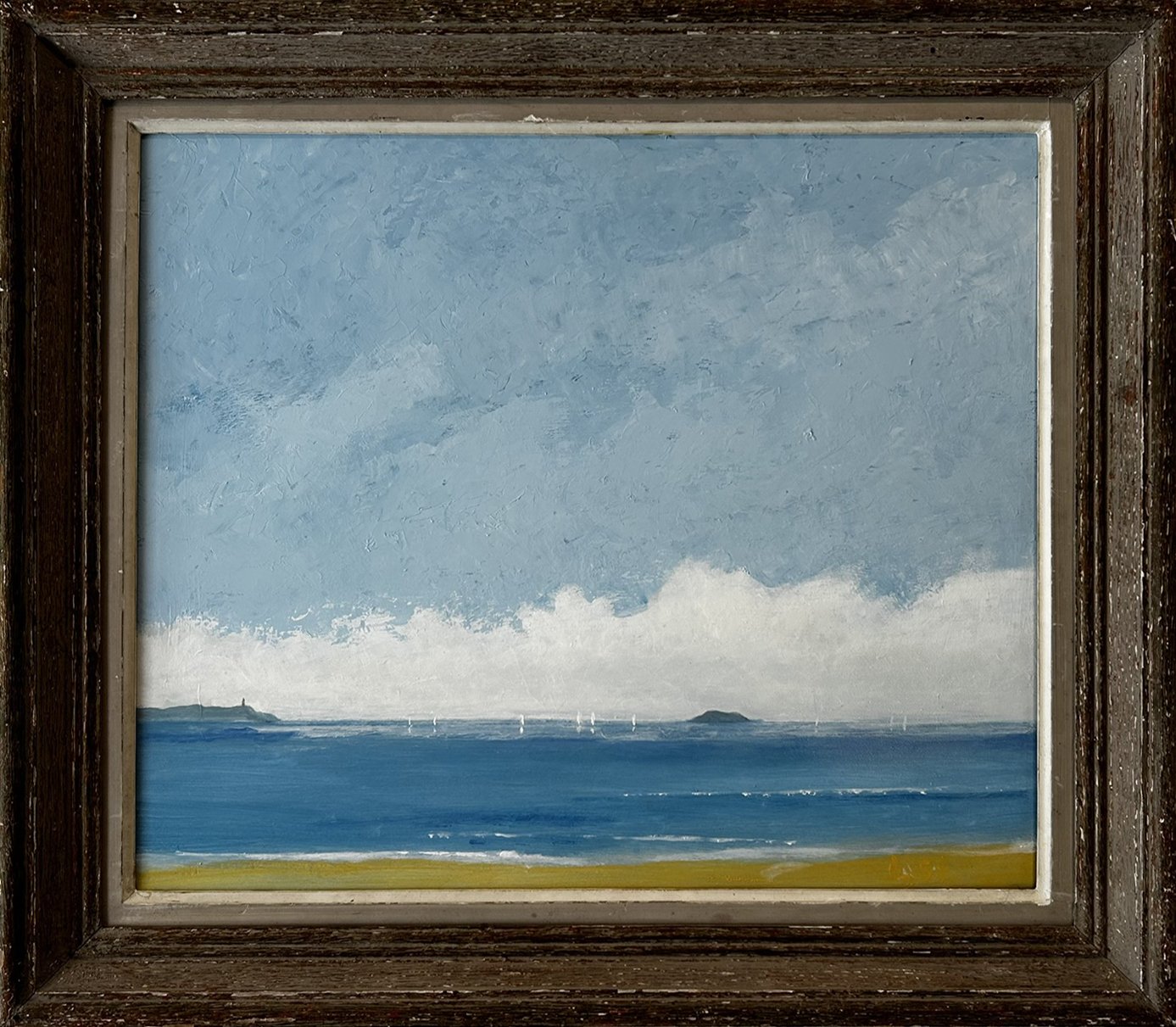  41. Rising mist beyond Newland   
Acrylic on board 
45cm x55cm 
£2000