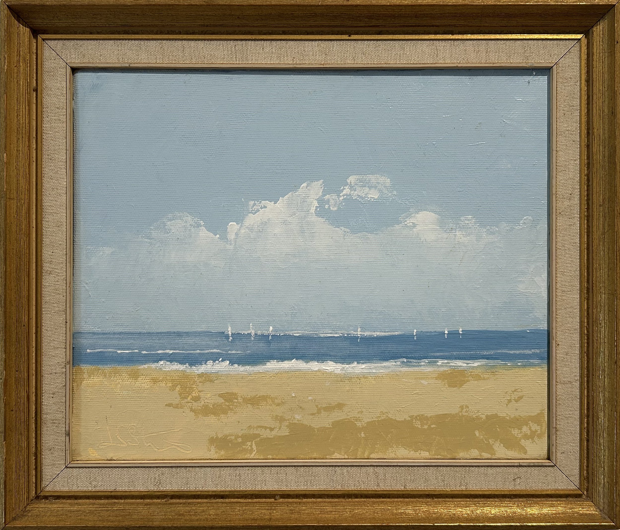  31. Wittering 2   
Acrylic on canvas and board  
25cm x 30cm  
£750