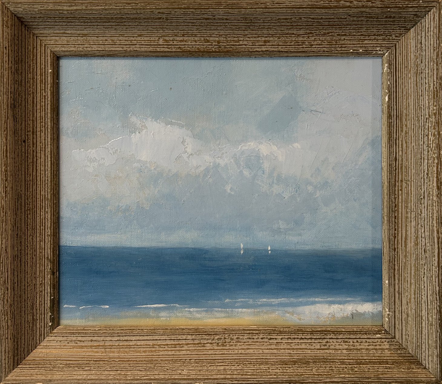  26. Norfolk Seascape 3   
Acrylic on board  
20cm x 25cm  
£800