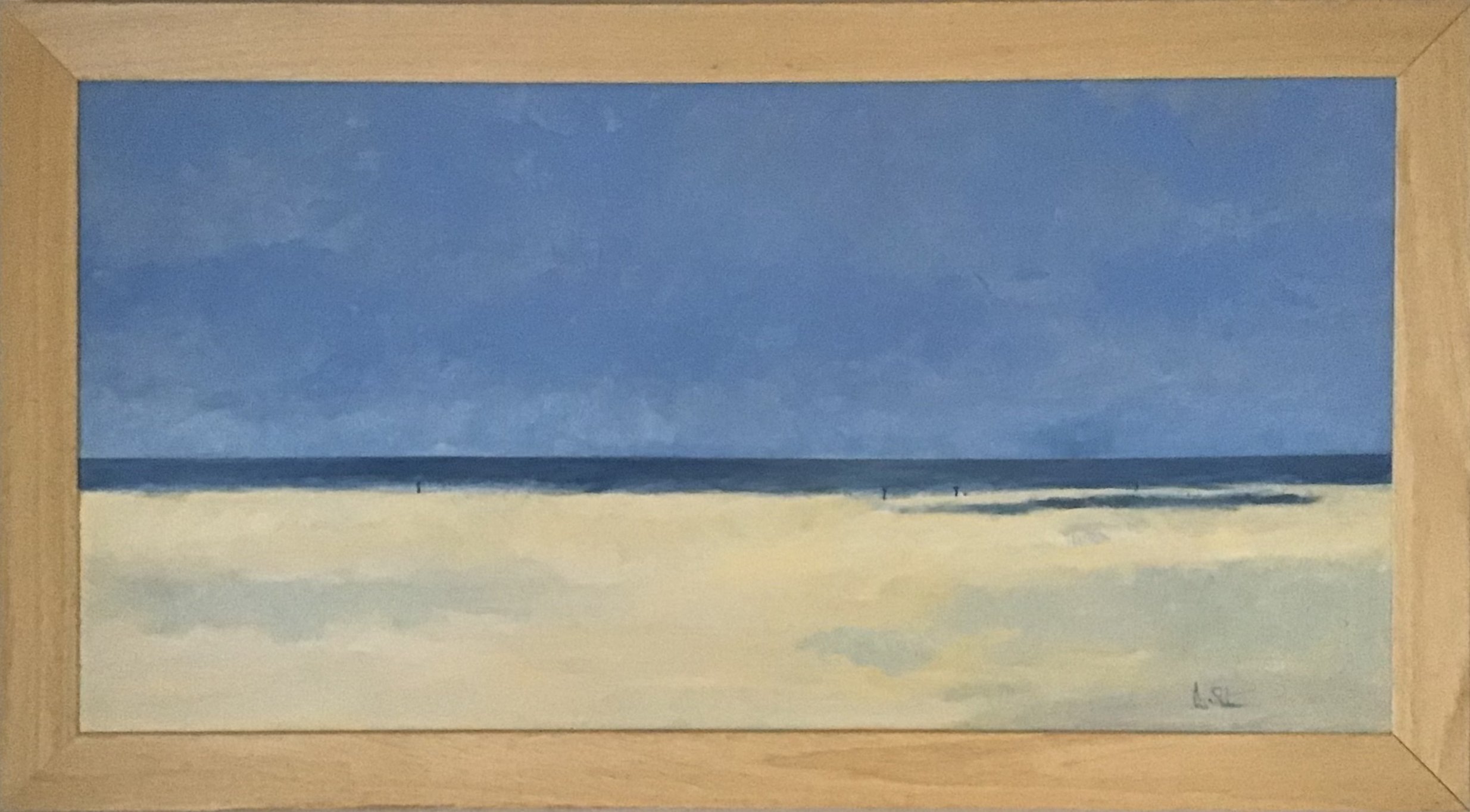  7. Sand, Sea and Sky 2
   
Acrylic on canvas 
60cm x 120cm  
£3000