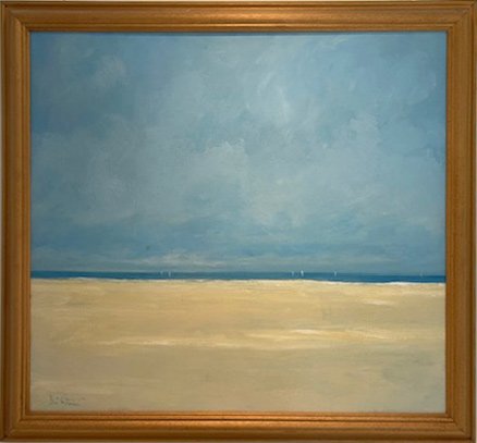  36. Sand, Sea and Sky 4   
Acrylic on canvas  
80cm x 90cm 
£3000