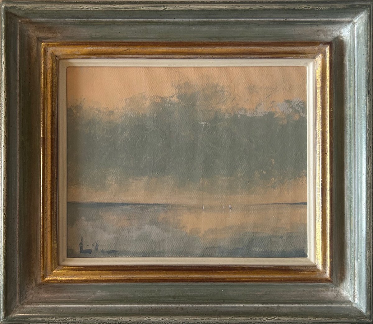 11. Solent Sunrise 3   
Acrylic on canvas 
20cm x 25cm  
£750