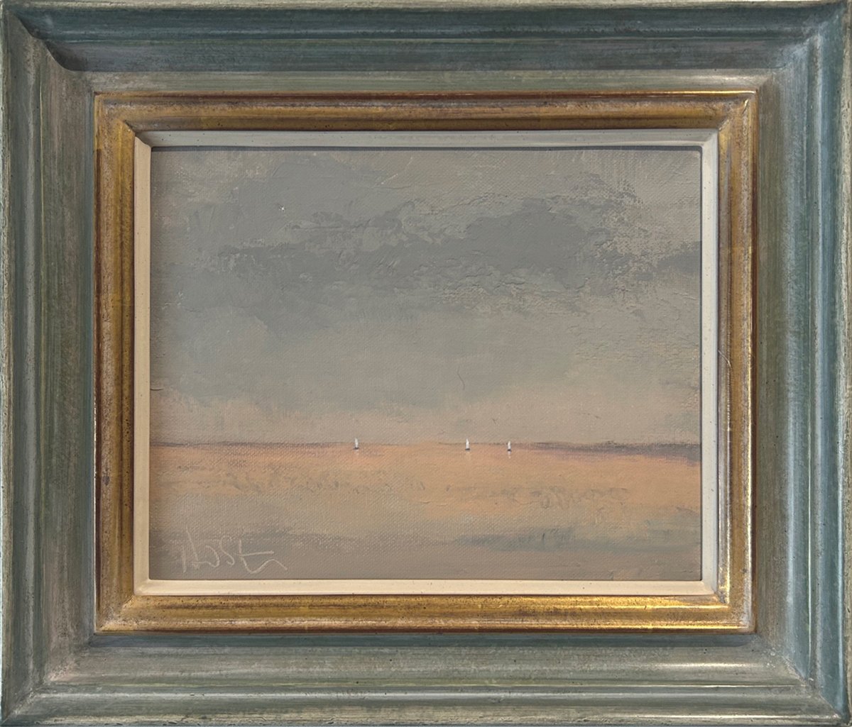  10. Solent Sunrise 2   
Acrylic on canvas 
25cm x 30cm  
£950