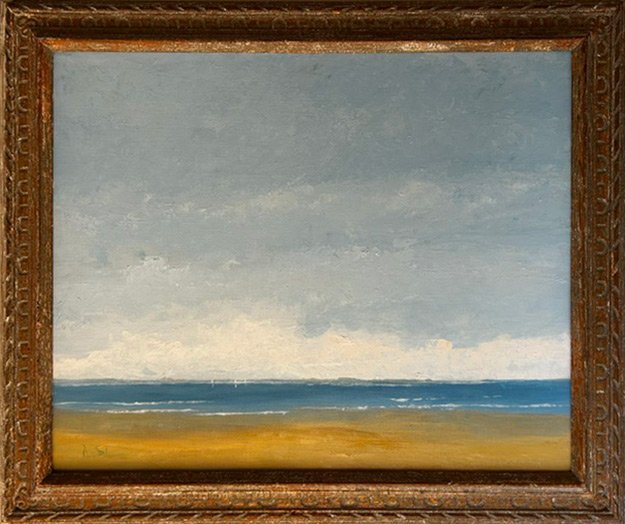  38. View from Easthead   
Acrylic on canvas and board  
70cm x 85cm  
£4250
