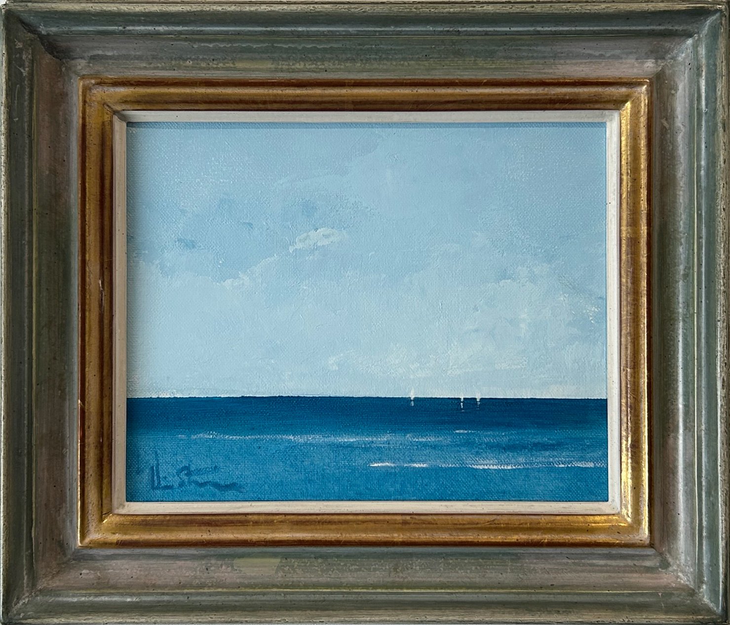  27. Norfolk Seascape 4   
Acrylic on canvas  
20cm x 25cm  
£850