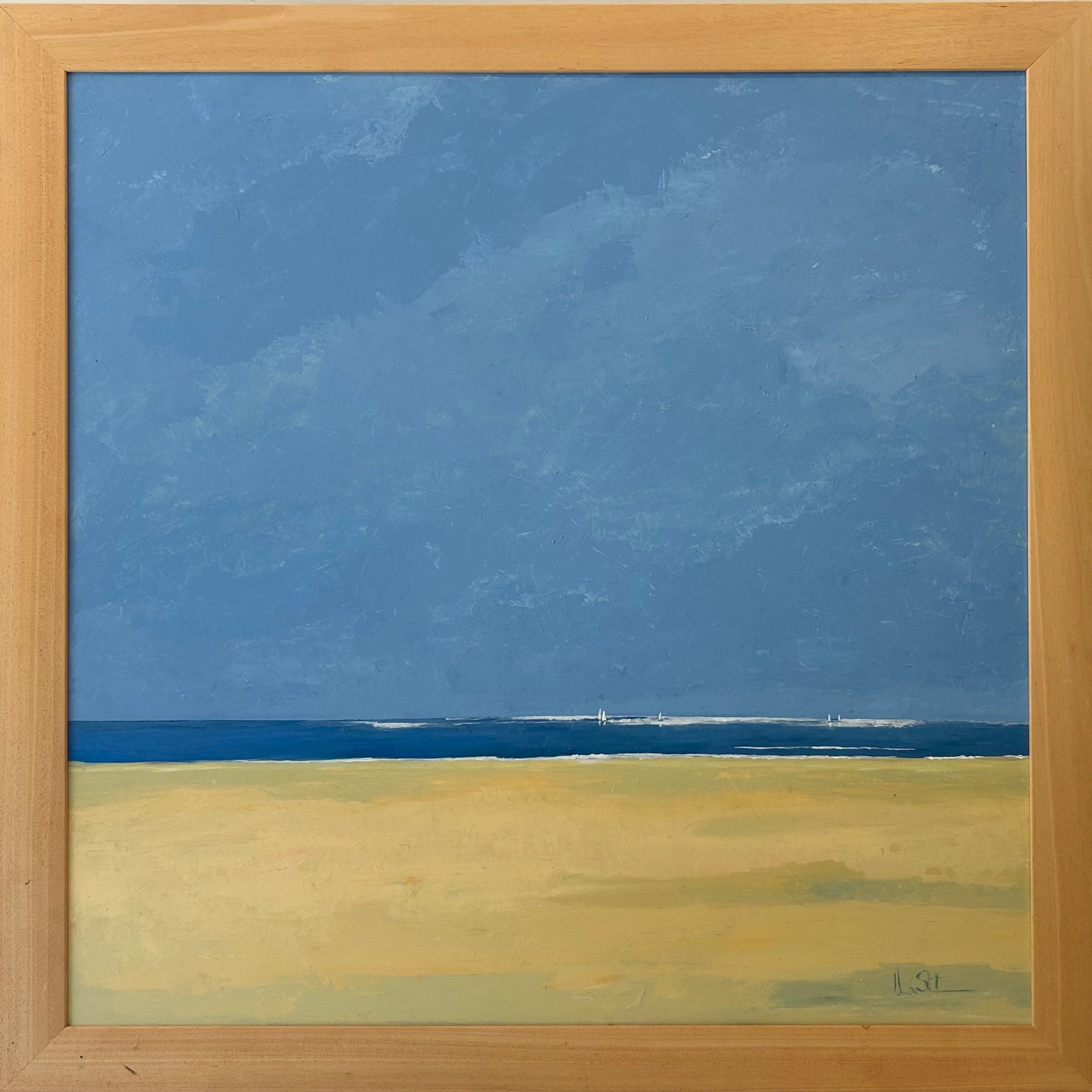  8. Sand, Sea and Sky 3   
Acrylic on canvas 
100cm x 100cm  
£4000