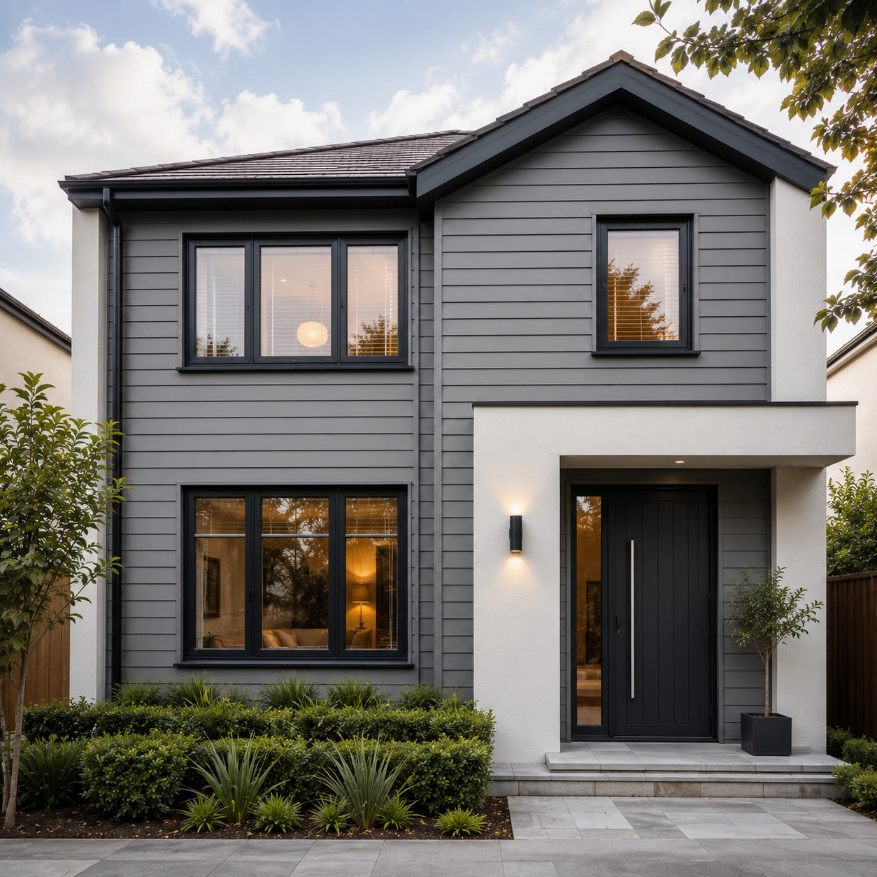 External works in Canterbury, Kent — house rendering and cladding