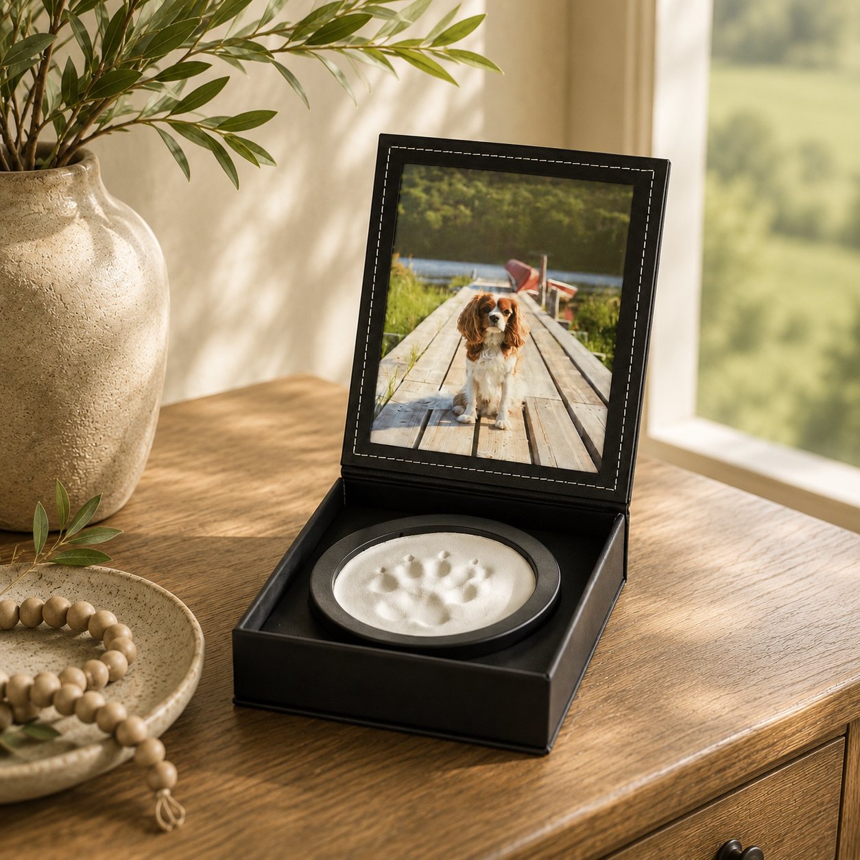 Clay Paw Impression Memory Case