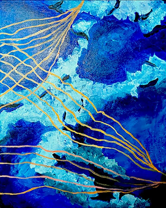 “The reef II” (Diptych 2 of 2) 2023 Oil on canvas 50 x 40cm