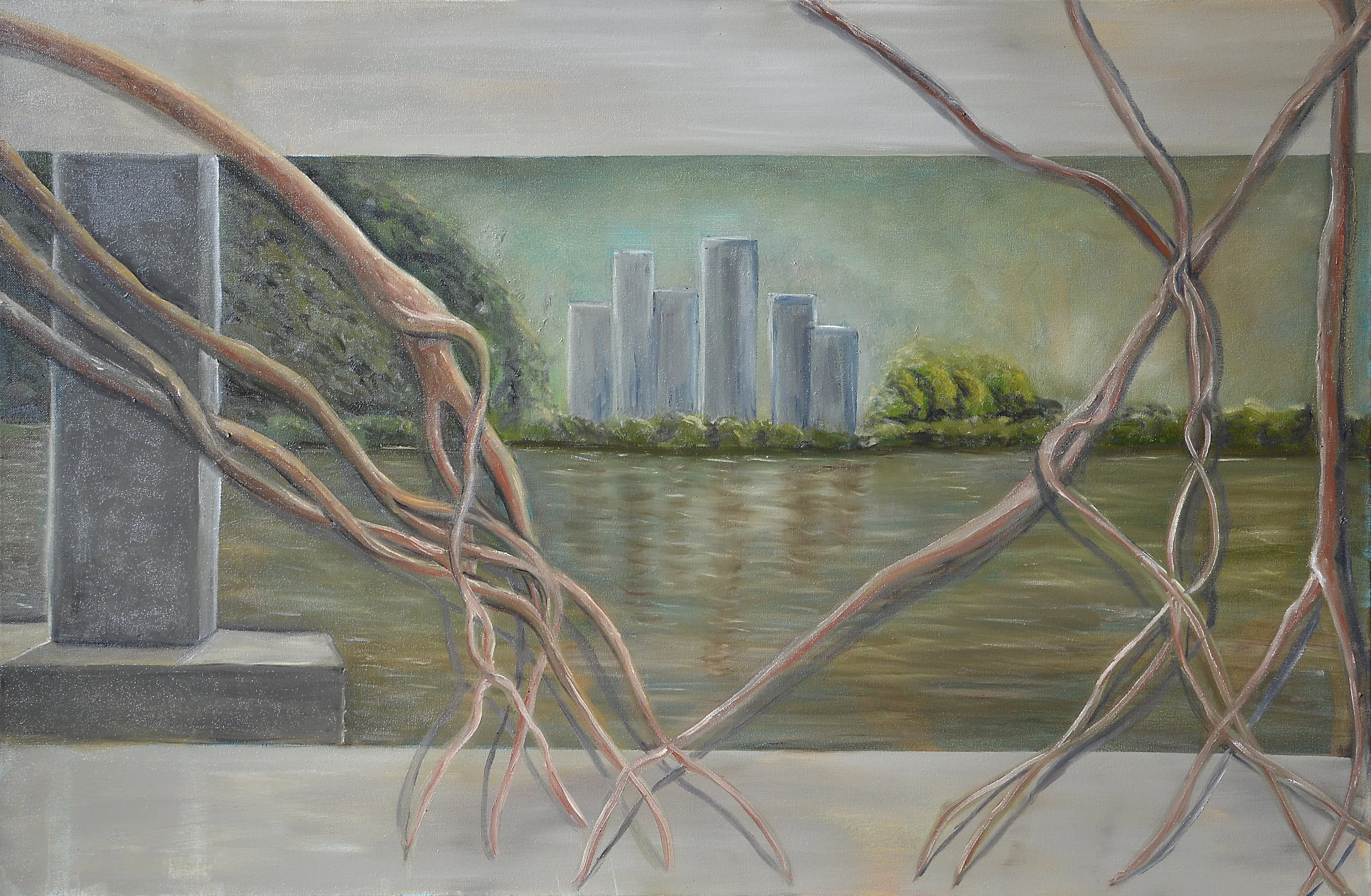 At the Water's Edge, Looking Back
2026
61 x 91cm 
Oil on canvas