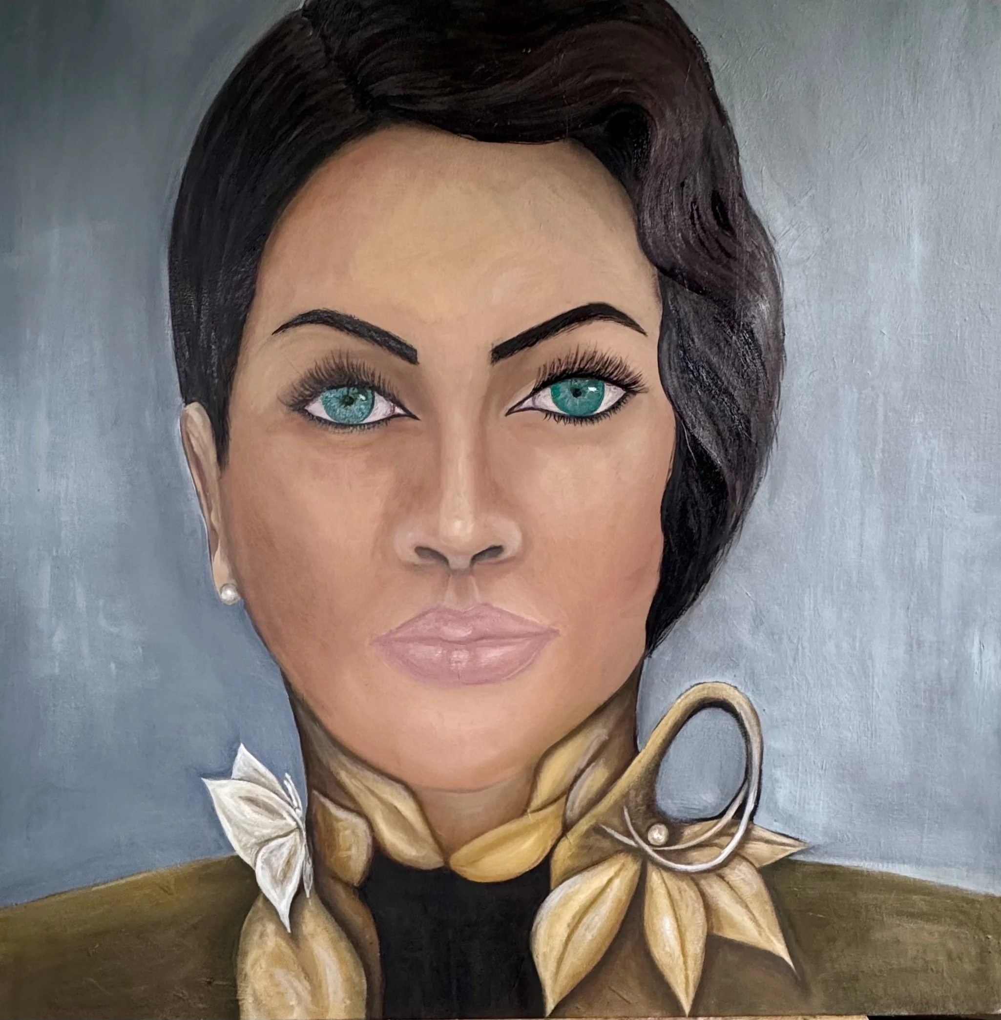 “Promise of becoming: a possibility.” 2025 Oil on canvas 90cm x 90cm