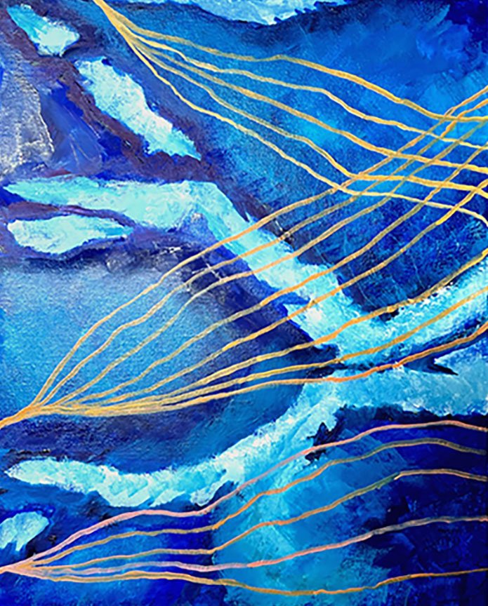 “The reef I” (Diptych 1 of 2) 2023 Oil on canvas 50 x 40cm