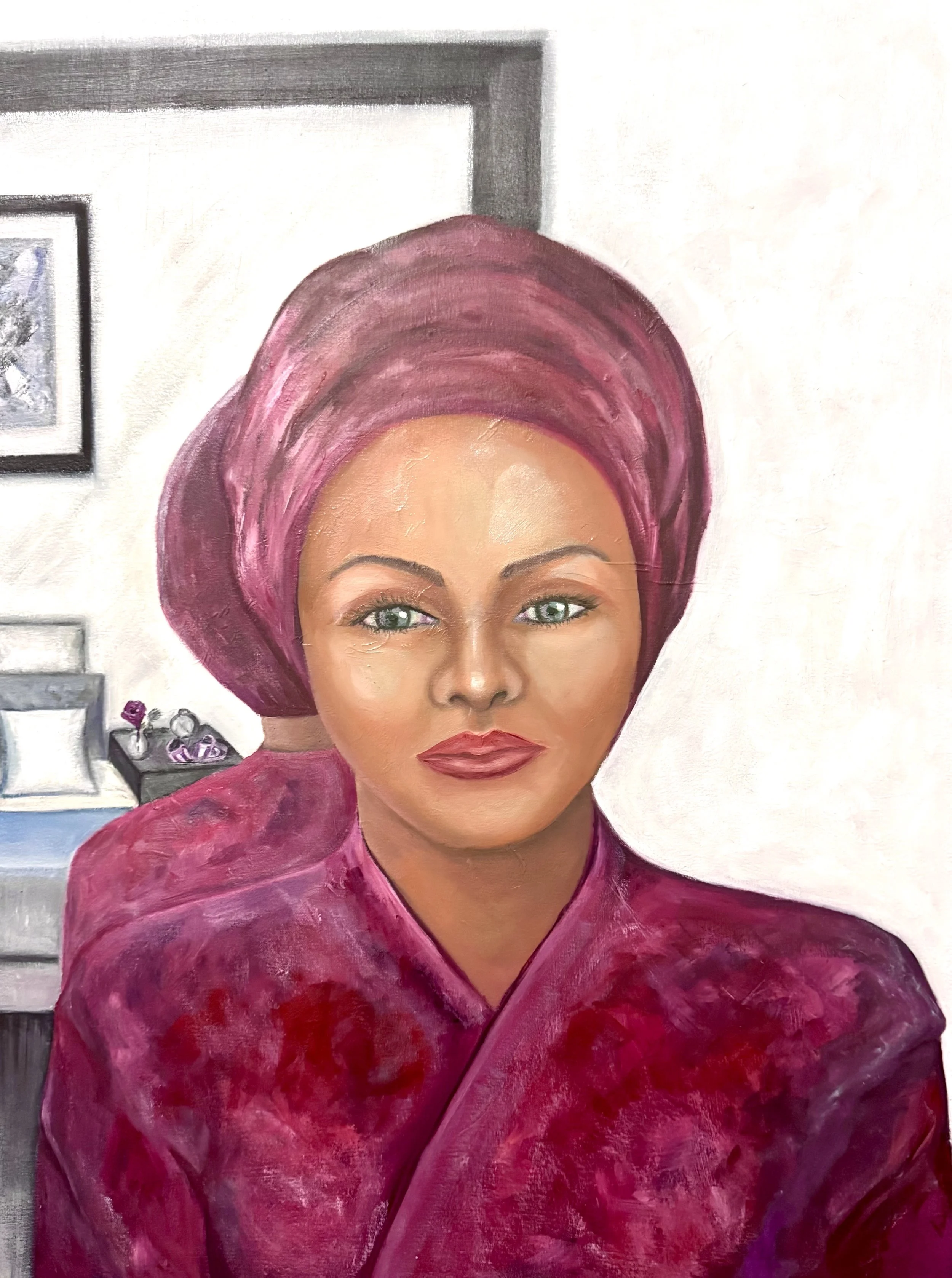 “Reflected, Not Revealed” 2025 Oil on Canvas 61 x 80cm