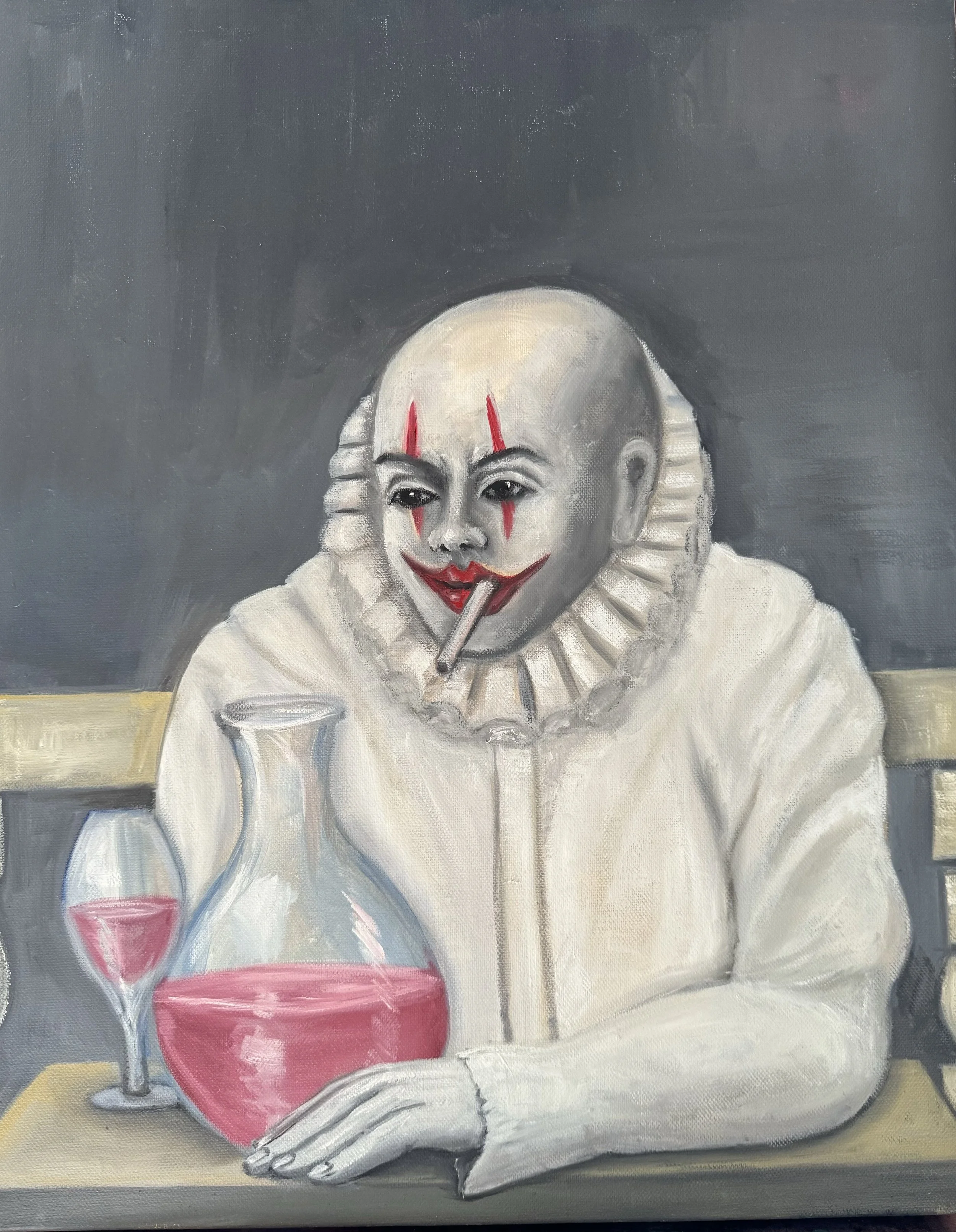 "Homage to Soir Bleu" 2024 Oil on canvas 50 x 40cm