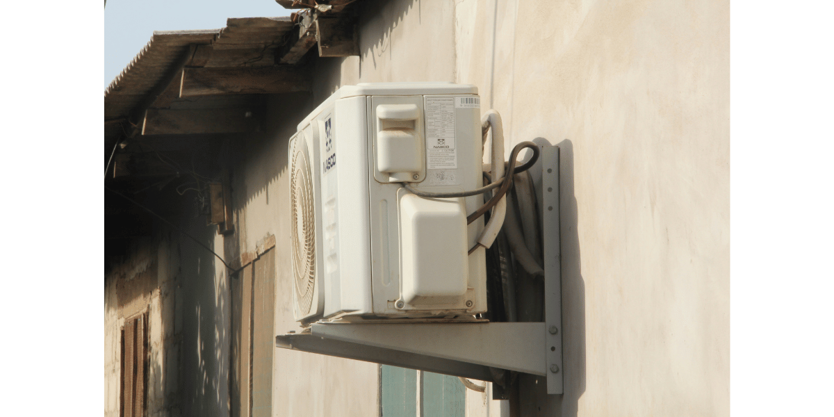 HVAC mini split outside