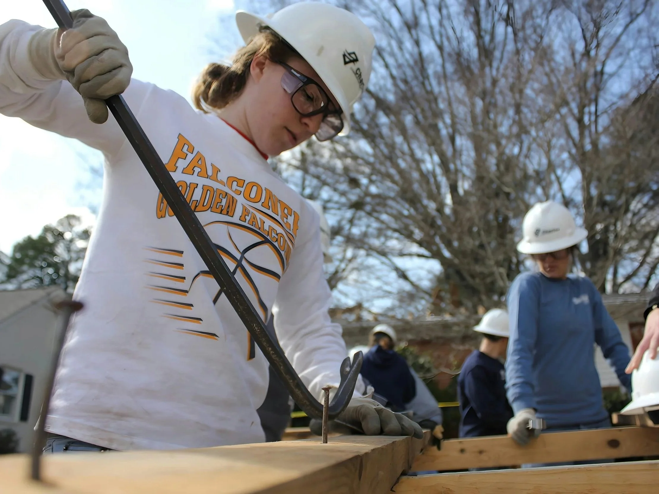 Young tradespeople about to start their career.