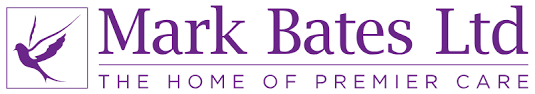 Mark Bates Ltd logo with a stylized bird in flight and the company slogan 'The Home of Premier Care'