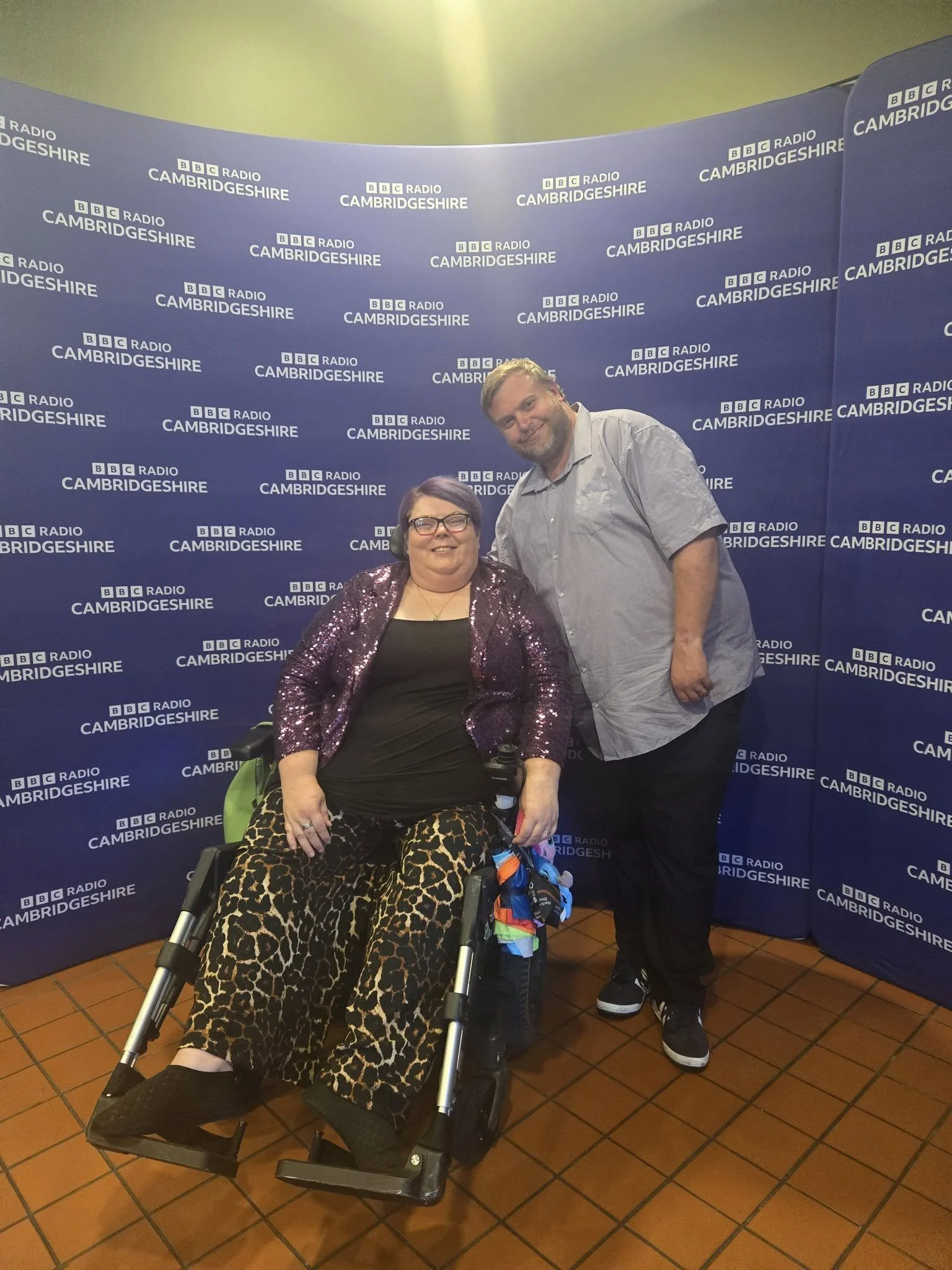 Myself and my husband at the awards press area