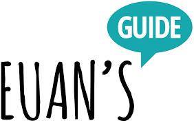 Euan's Guide logo with speech bubble containing the word 'GUIDE'