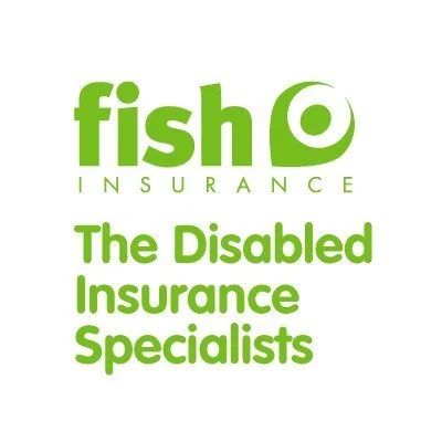 Fish Insurance logo with the tagline "The Disabled Insurance Specialists" in green text.