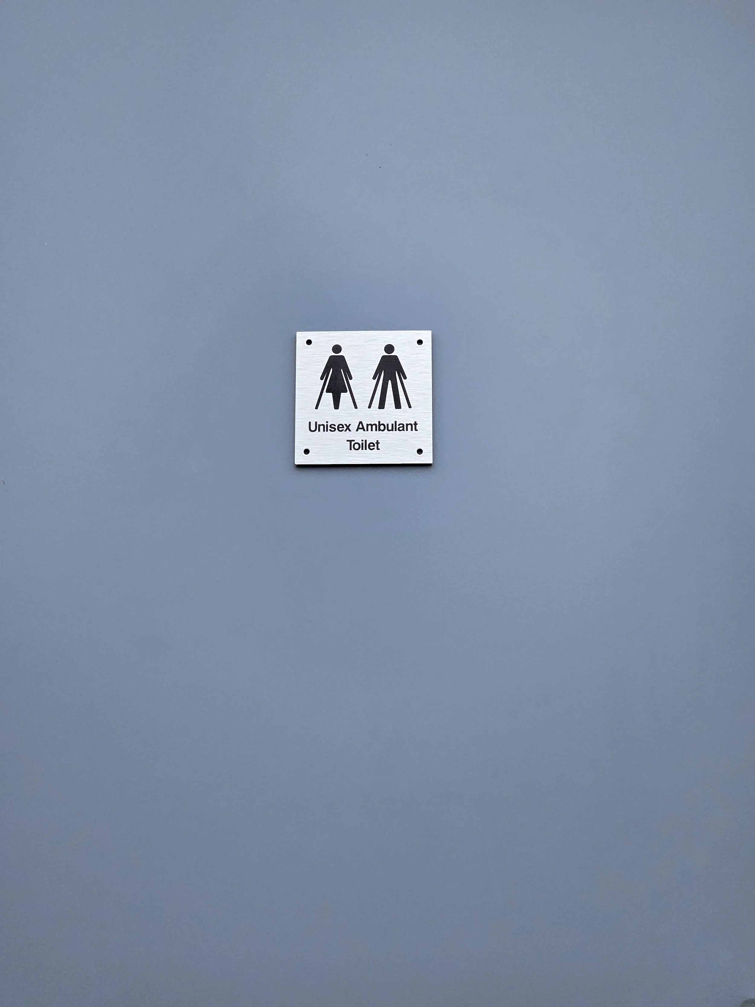 Every sign also has tactile braille on it too.