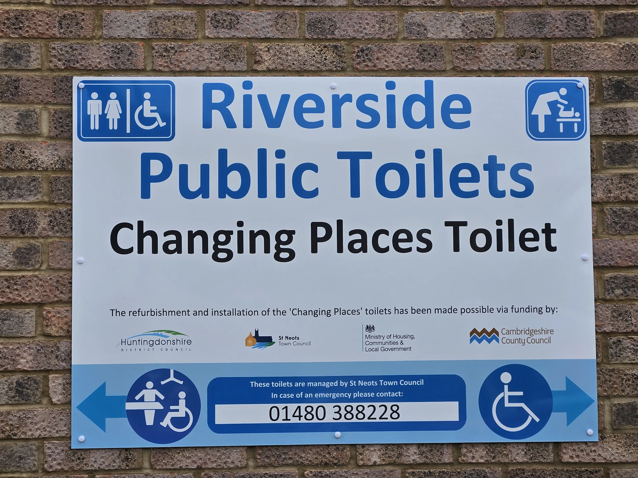 Our lovely  new visible sign