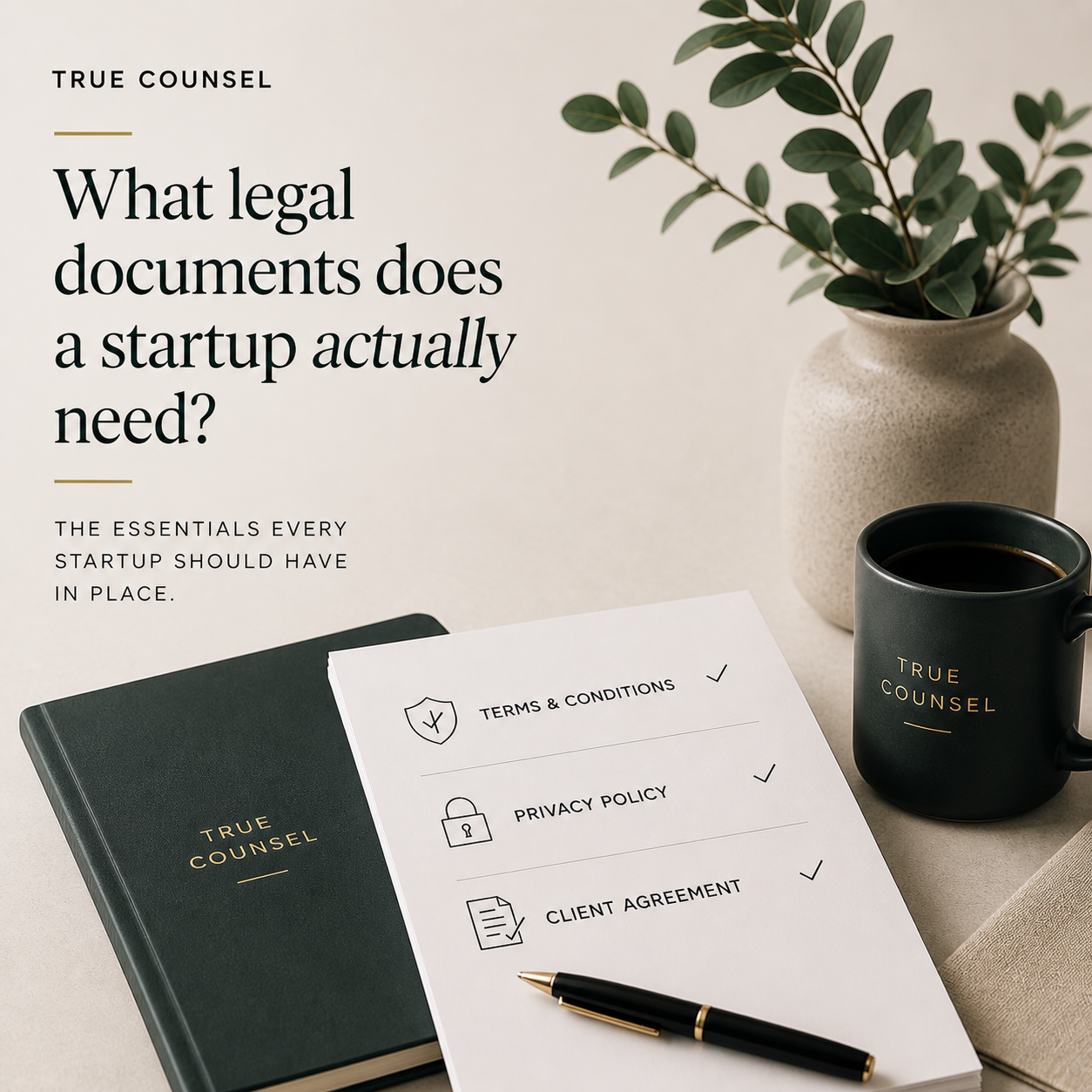 What legal documents does a startup actually need?