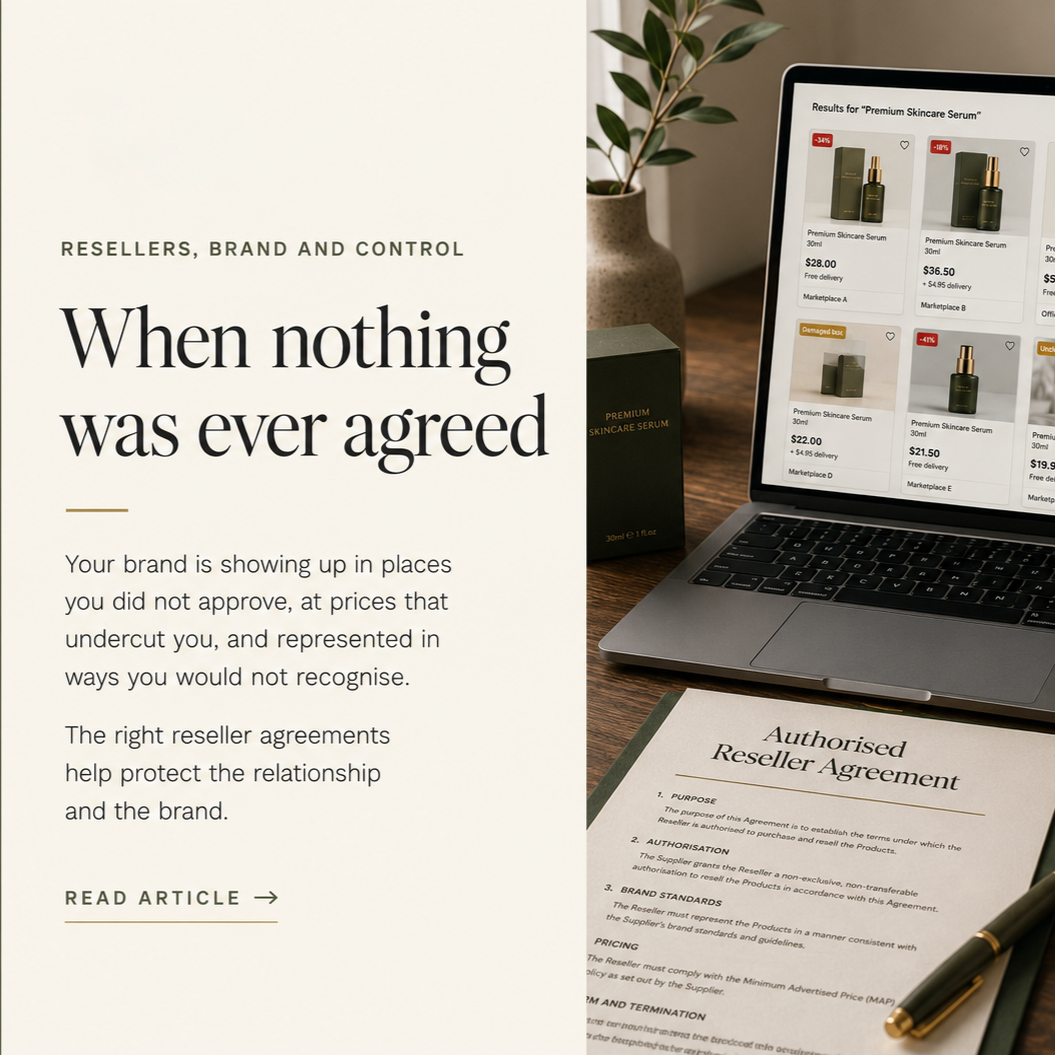 You built your brand carefully. Don't let a reseller unravel it.