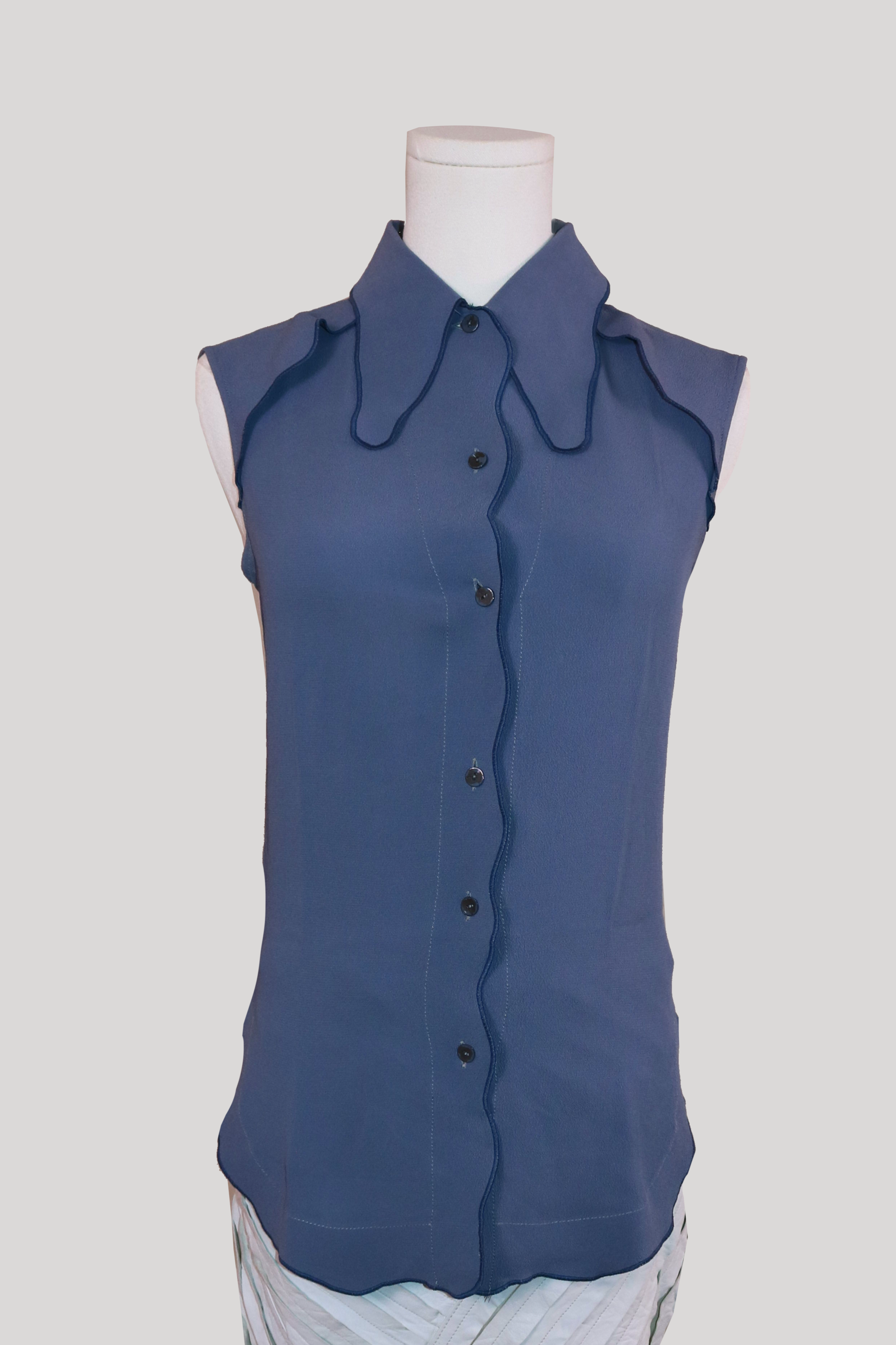 Veronique Leroy | scalloped edge top