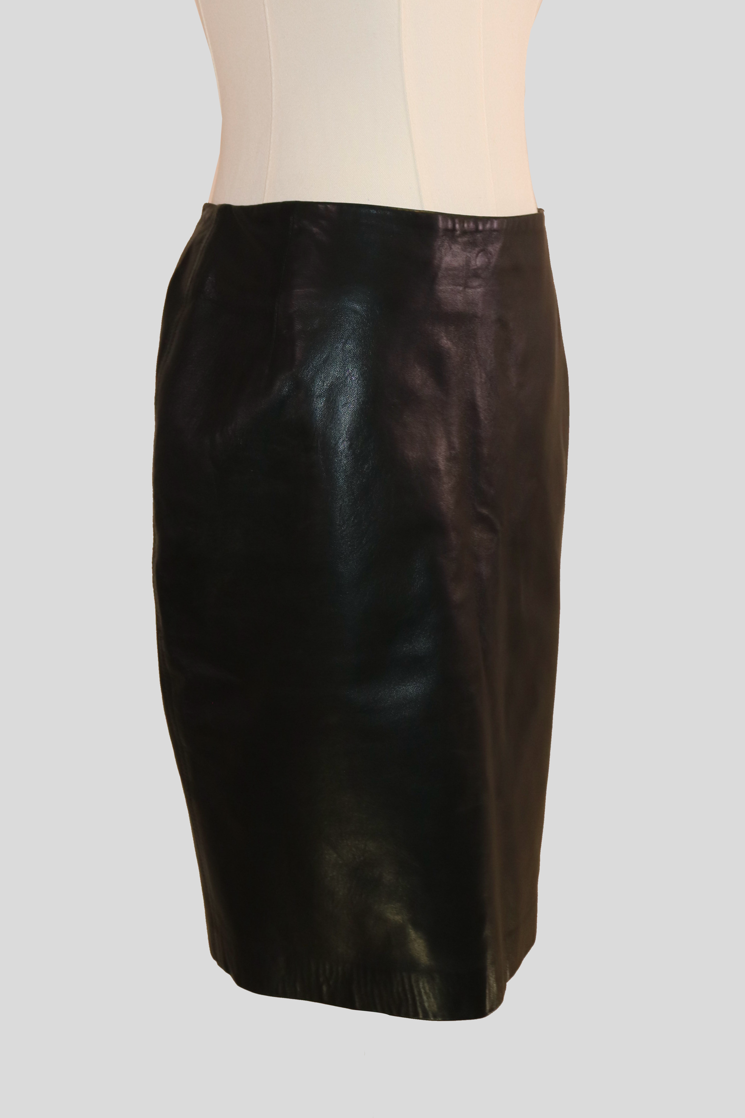 anne-klein-leather-front-pocket-leather-skirt-brown-left.PNG