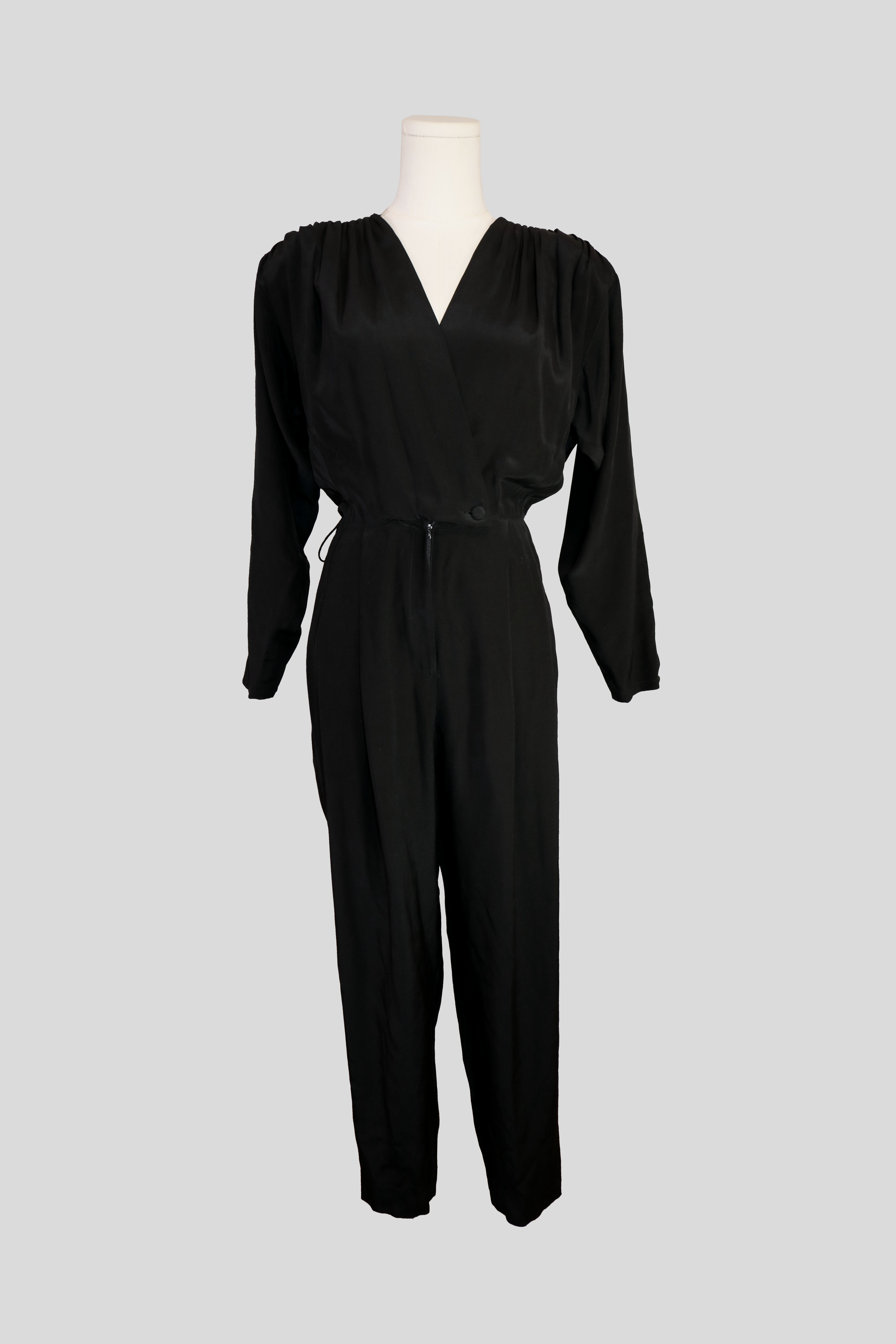 Balla Valentina | black silk jumpsuit