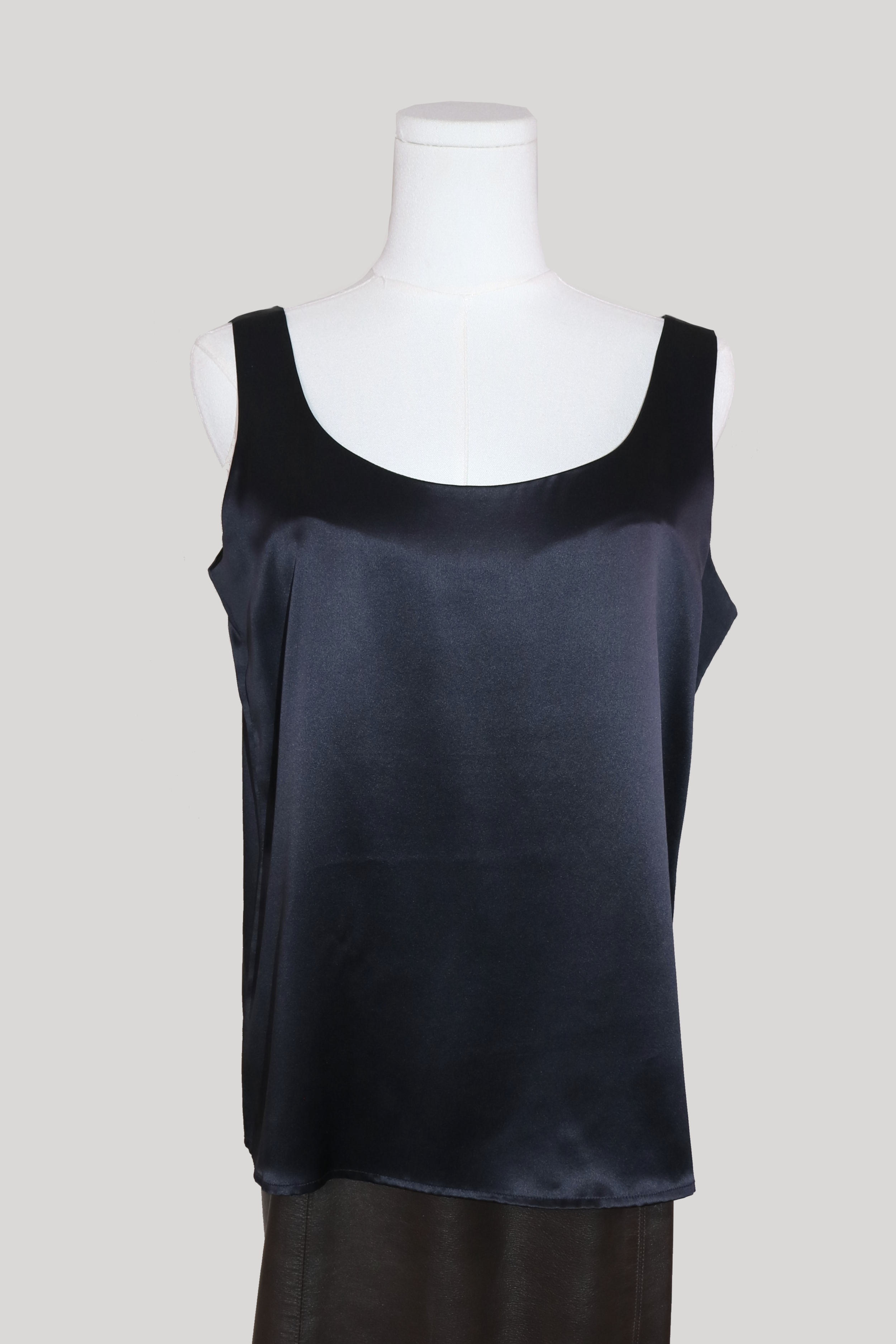 Linda Allard Ellen Tracy | midnight blue silk shell