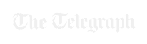 The logo of The Telegraph newspaper in white text on a black background.