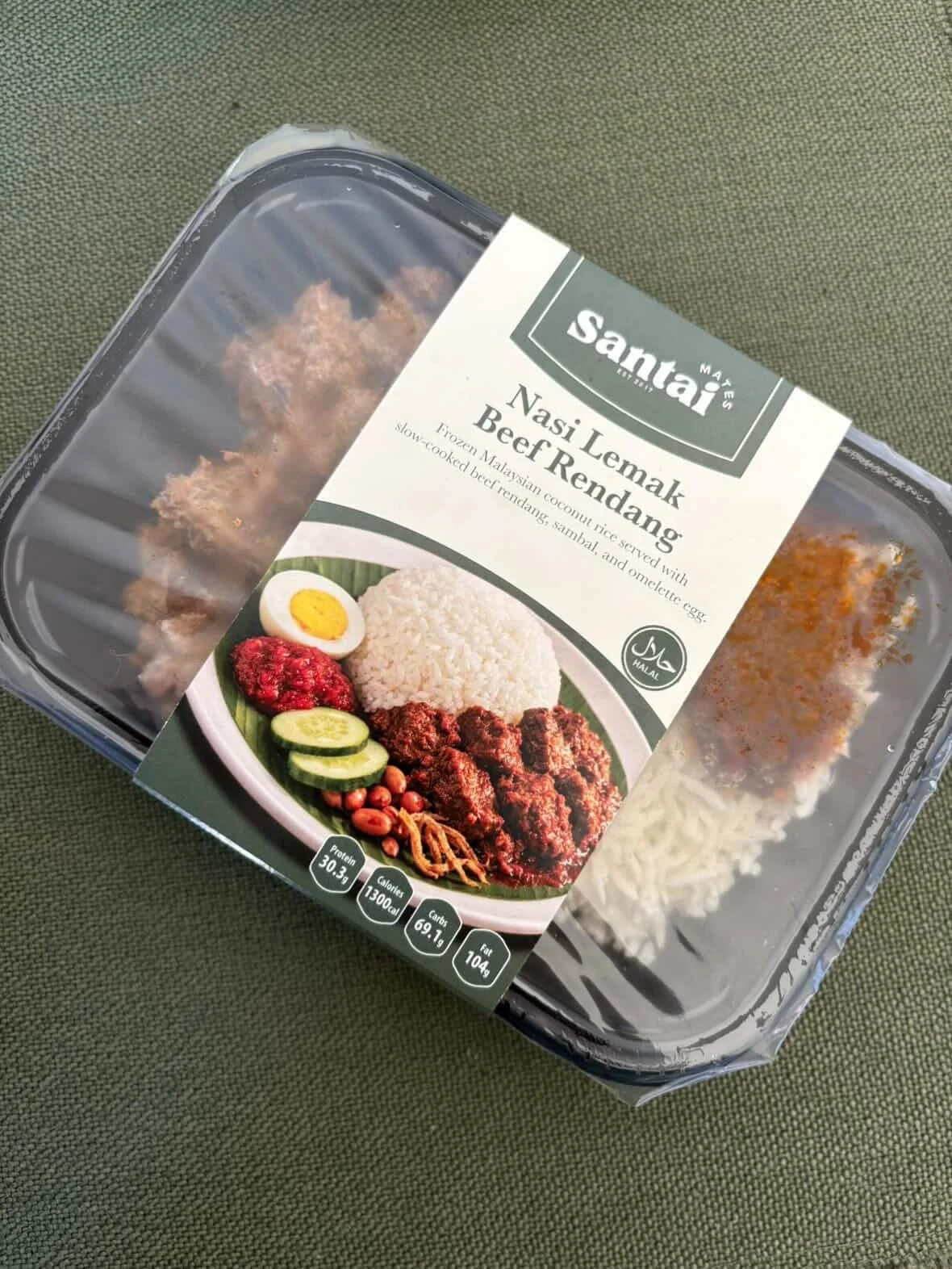 Nasi Lemak Beef Rendang
