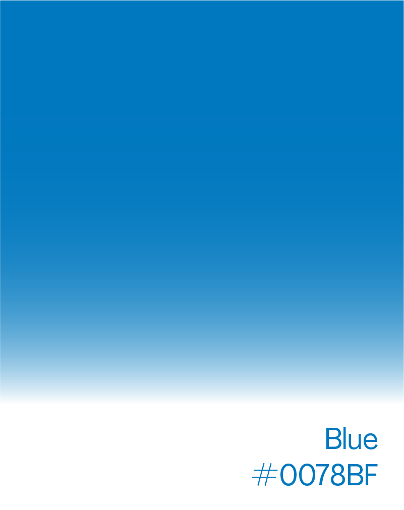 Gradient background from dark blue at the top to white at the bottom with a small blue rectangular shape in the lower right corner.