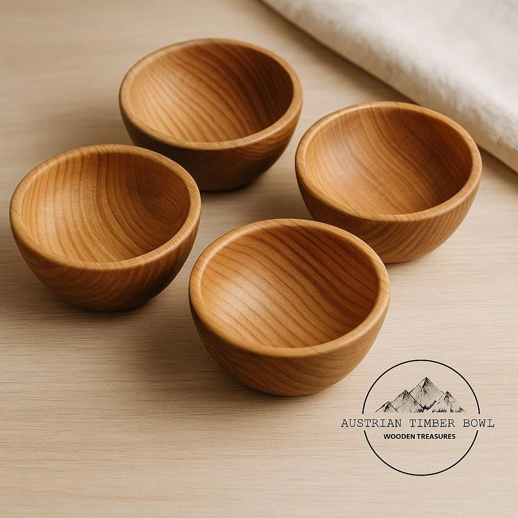 Detailansicht Maserung – handgedrechselte Servierschale aus Holz