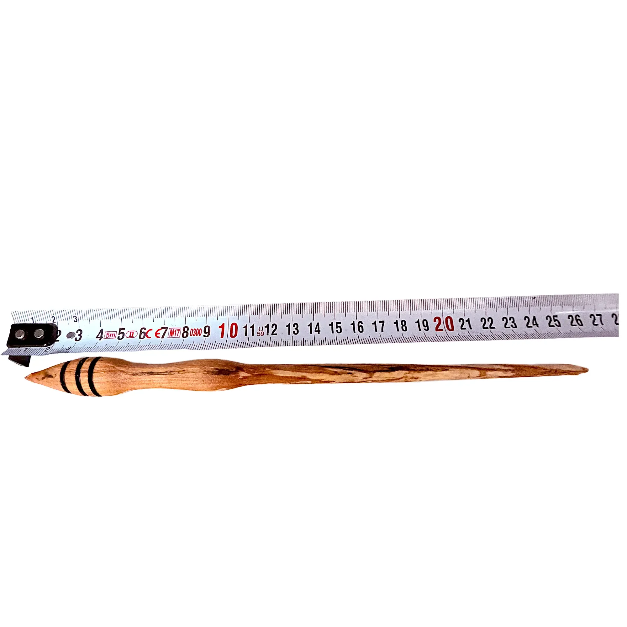 Austrian apple wood support spindle measuring approximately 25 cm in length.