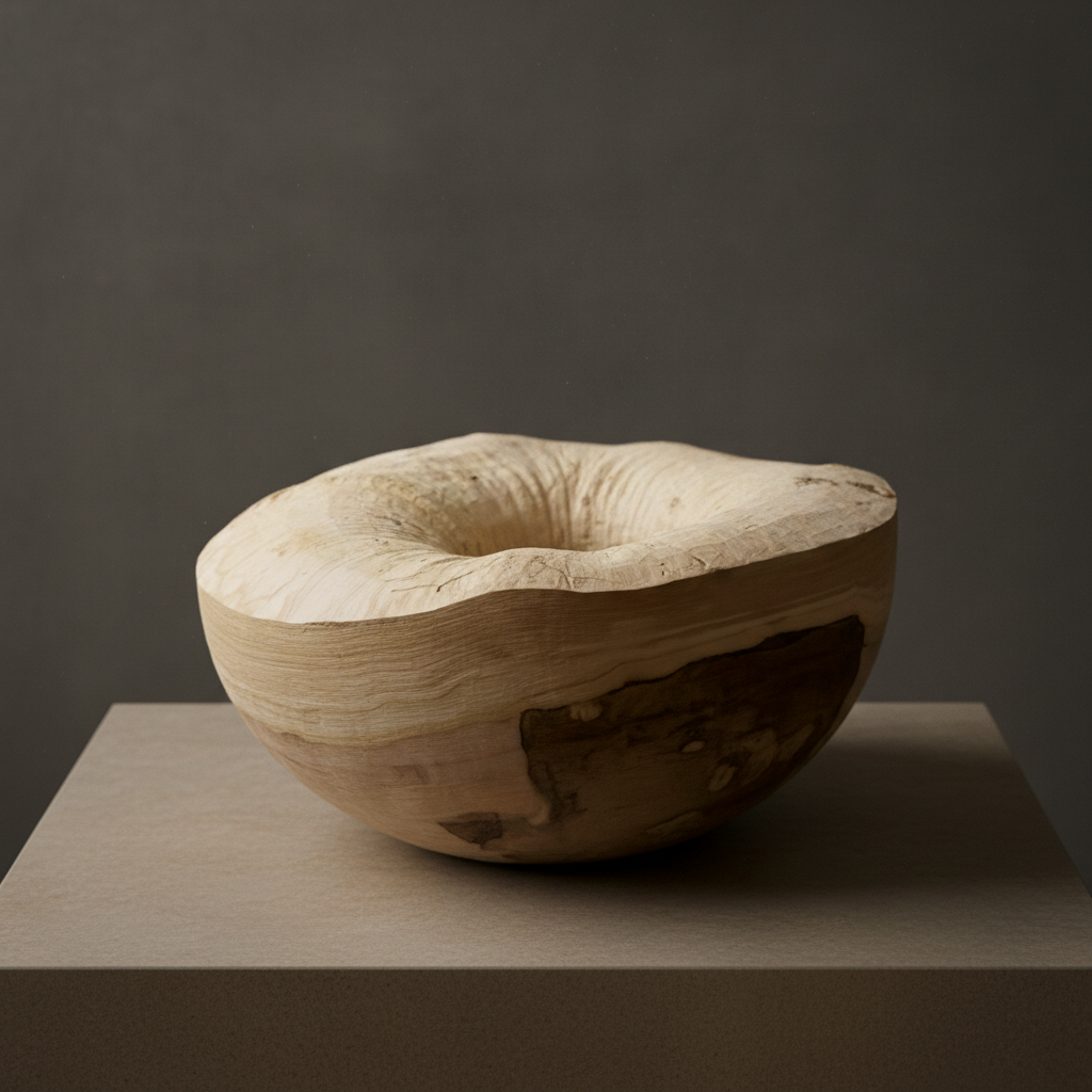 Einzigartige Holzschale mit organischer Form, handgefertigt aus massivem Holz in Österreich – jedes Stück ein echtes Unikat.