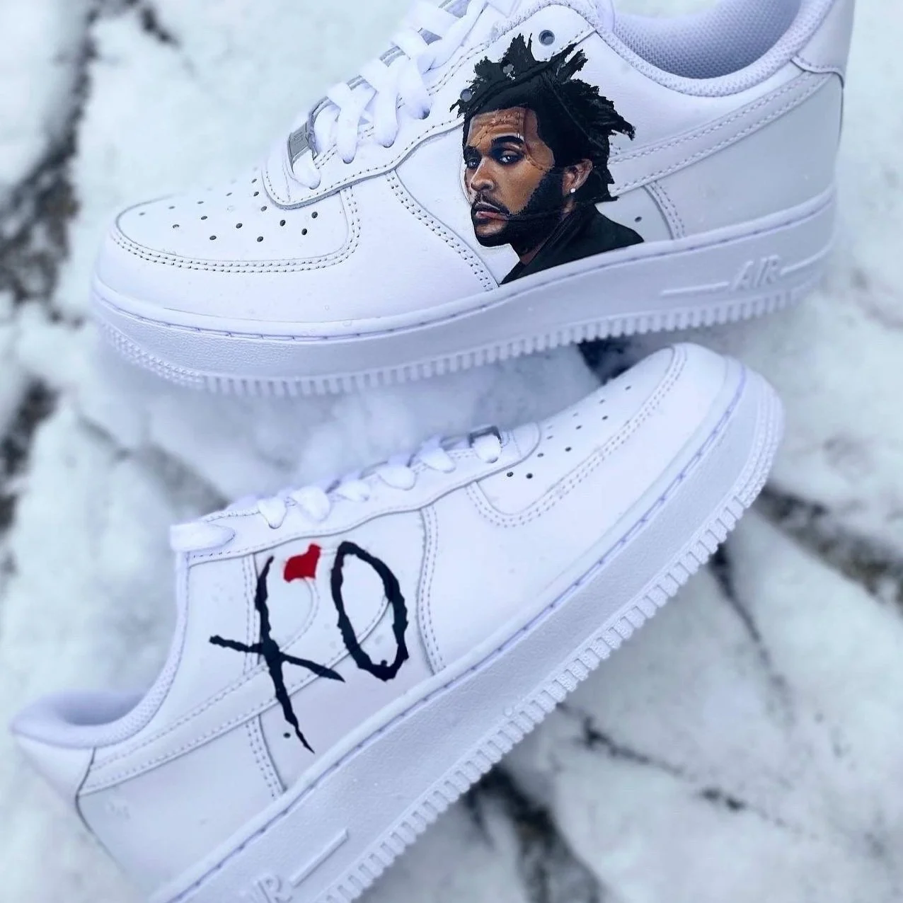 Custom the Weeknd sneakers.