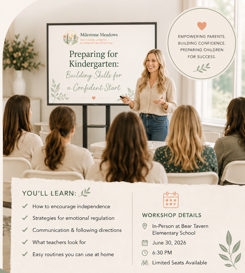 Growing with Confidence: Kindergarten Readiness Live Workshop