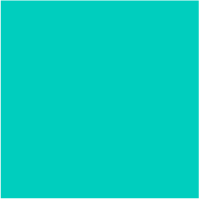 Solid turquoise background with no objects or details.