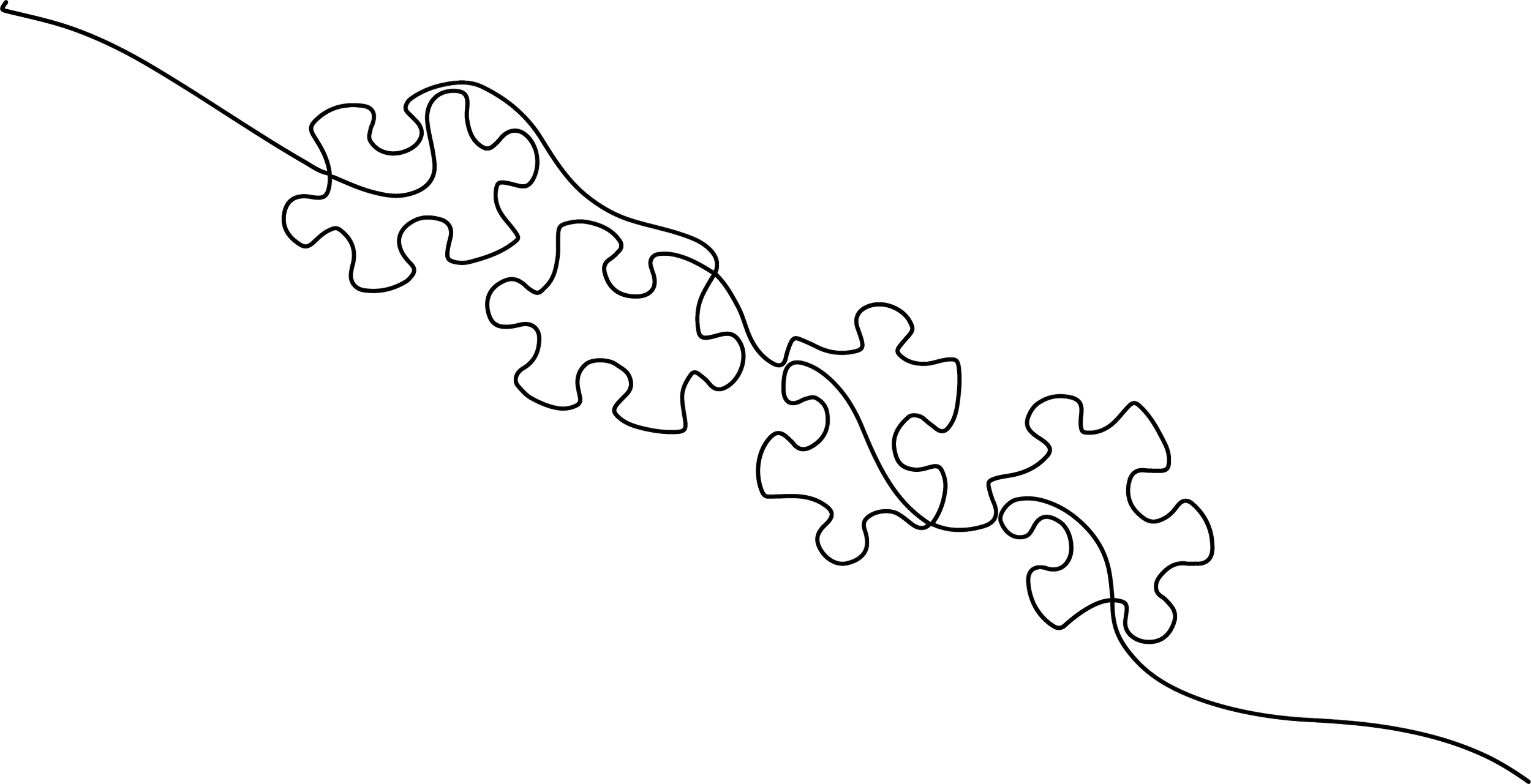 Line drawing of a squirrel on a tree branch with abstract foliage in the background.